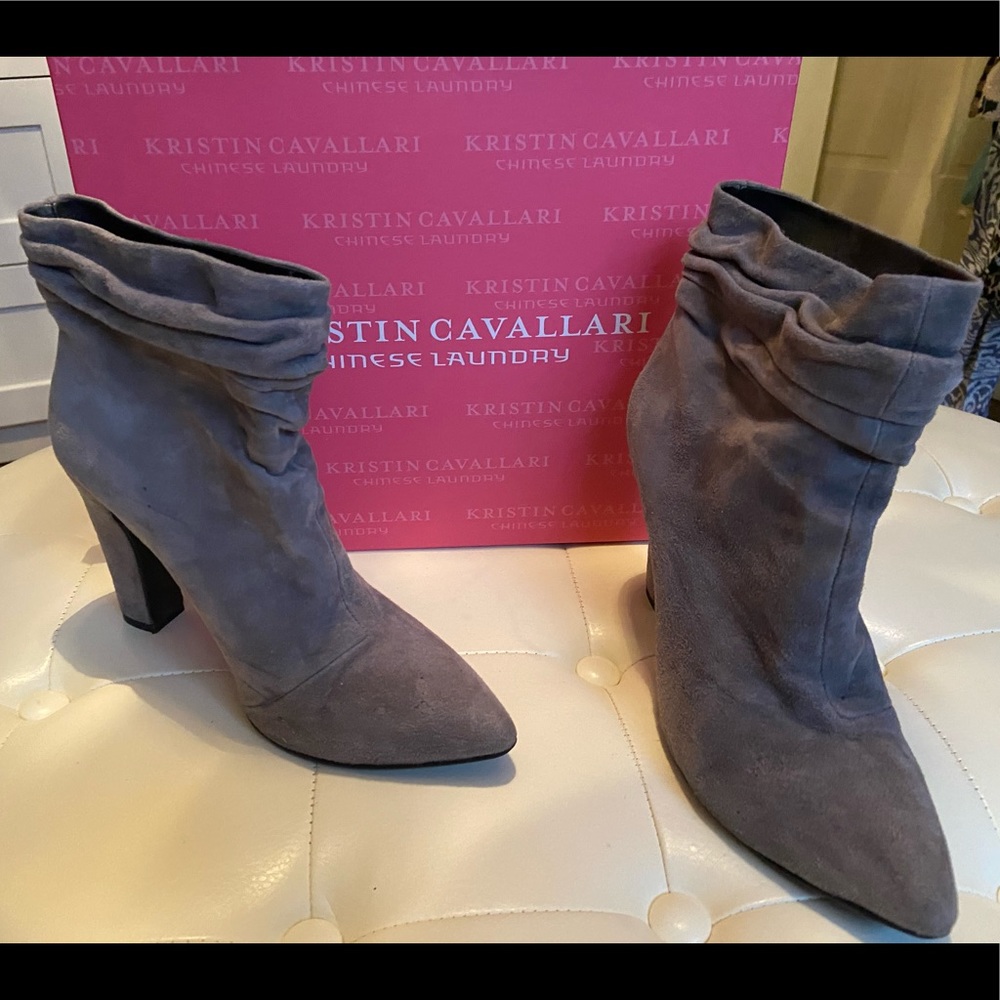 Kristin Cavallari for CL Grey booties